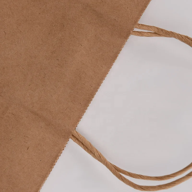 Custom Print Shopping Handle Kraft Paper Bag