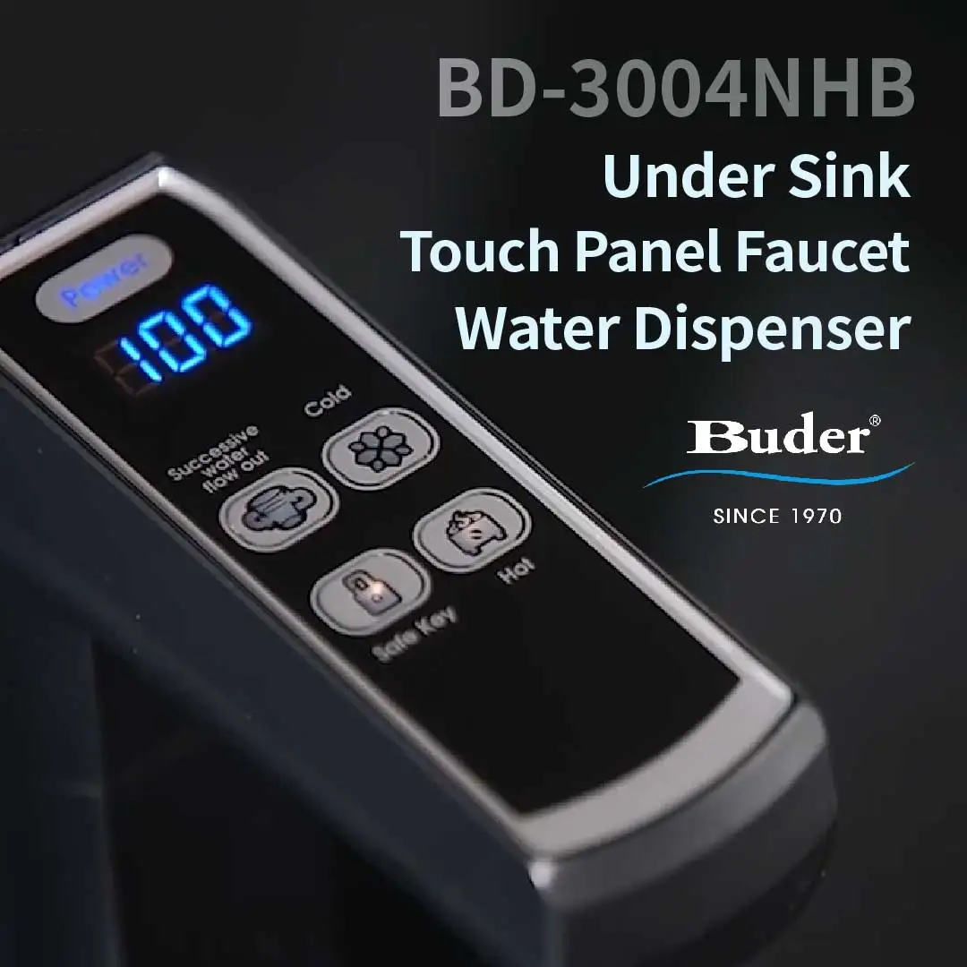 [ Taiwan Buder ] Hot Water Dispenser System Black Touch Panel For Office Use