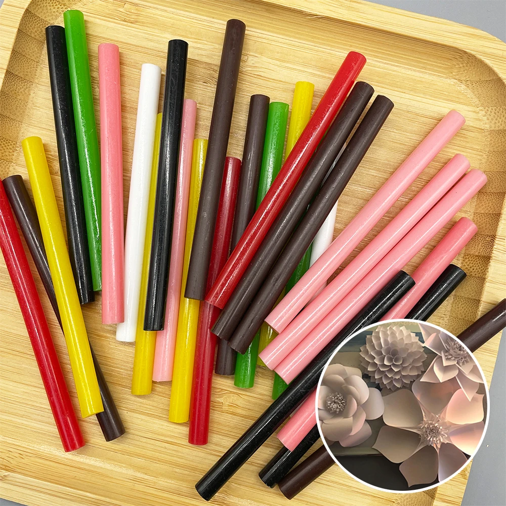 Colorful Hot melt glue stick 7mm School glue stick for Diy use