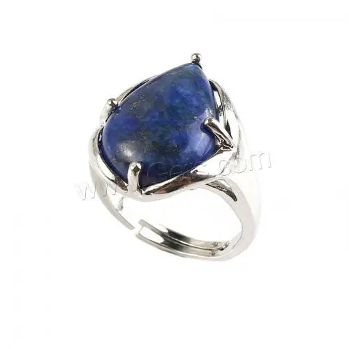 Unisex Gemstone Zinc Alloy jewelry Finger Ring different materials for choice 20*17mm 1613273