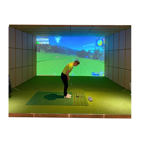 ETD-2B Customized High Speed Camera Full HD Luxury Golf Simulator Price with Unique dual golf software-Special promotion price