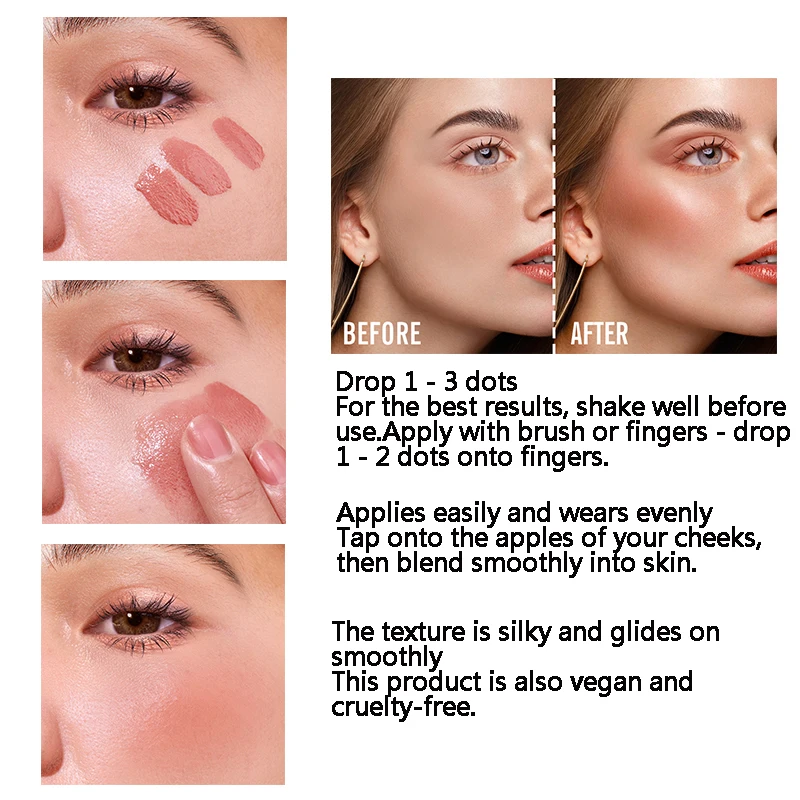 Private Label  High Quality  Liquid Blush Cream Blush Makeup liquid Blush