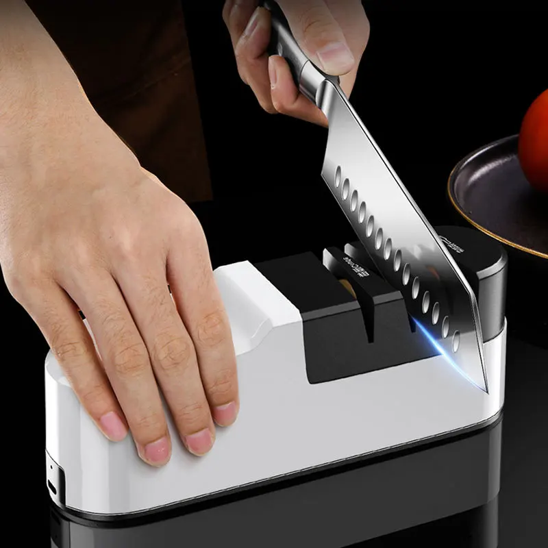 Kitchen Electric Knife Sharpener Household Scissors Knife Sharpener 4 Stage Knife Sharpening Systems