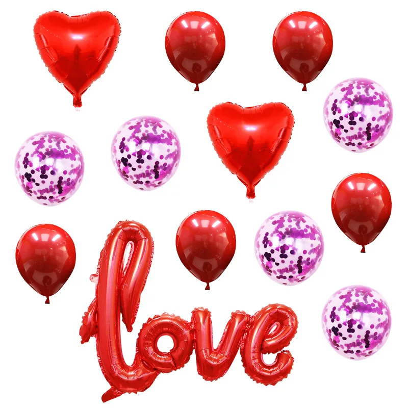 2022 hot sale favor valentines day love balloon gifts for women saint valentines day party decorations foil love balloons
