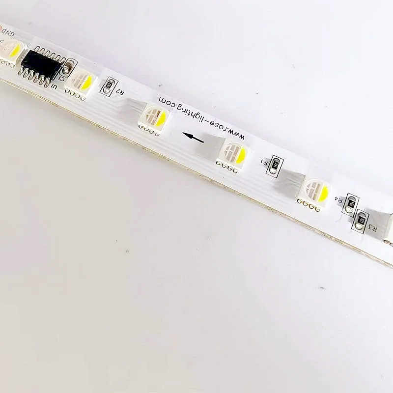 DC24V 60 led ws2814 IC dual signal wire  signal break continuous 5050 RGBW rgbww 2 wire digital 6500K 3000K rgbcw led strip