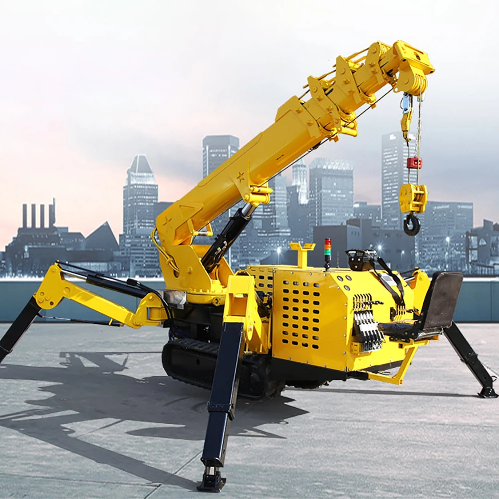 Get a Wholesale Mini Lifting Crane for Lifting Loads Small Crans Construction Crawler Crane Hydraulic Lift