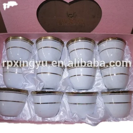 80cc Porcelain cawa cup set, arabic cawa cup, arabic tea cup