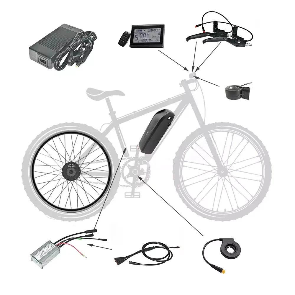 High Performance Ebike Kit Dc Motor E Cycle 3000w 5000w 12000w 15000w Ebike Conversion Kit