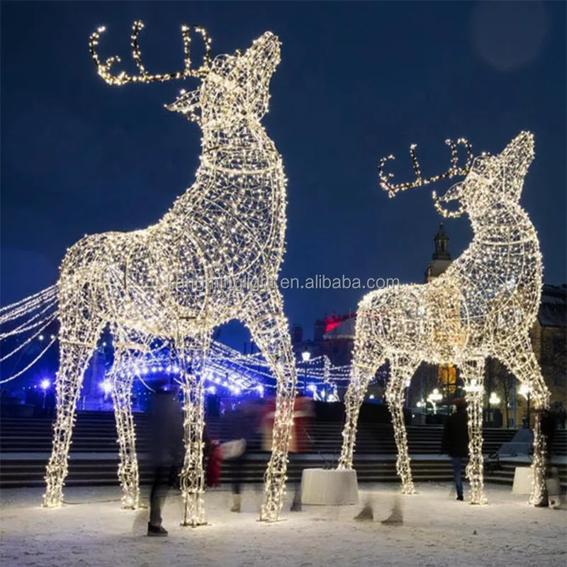 2023 Christmas festival holiday decorative light arch bell reindeer  tree large 3D ball motif figure