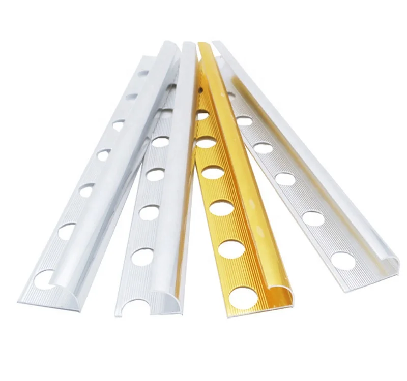 Decorative Steel Strips Guangzhou RTS Round Corner 10 MM  Extrusion Profile Polished Glossy Silver Decorative Steel Strips