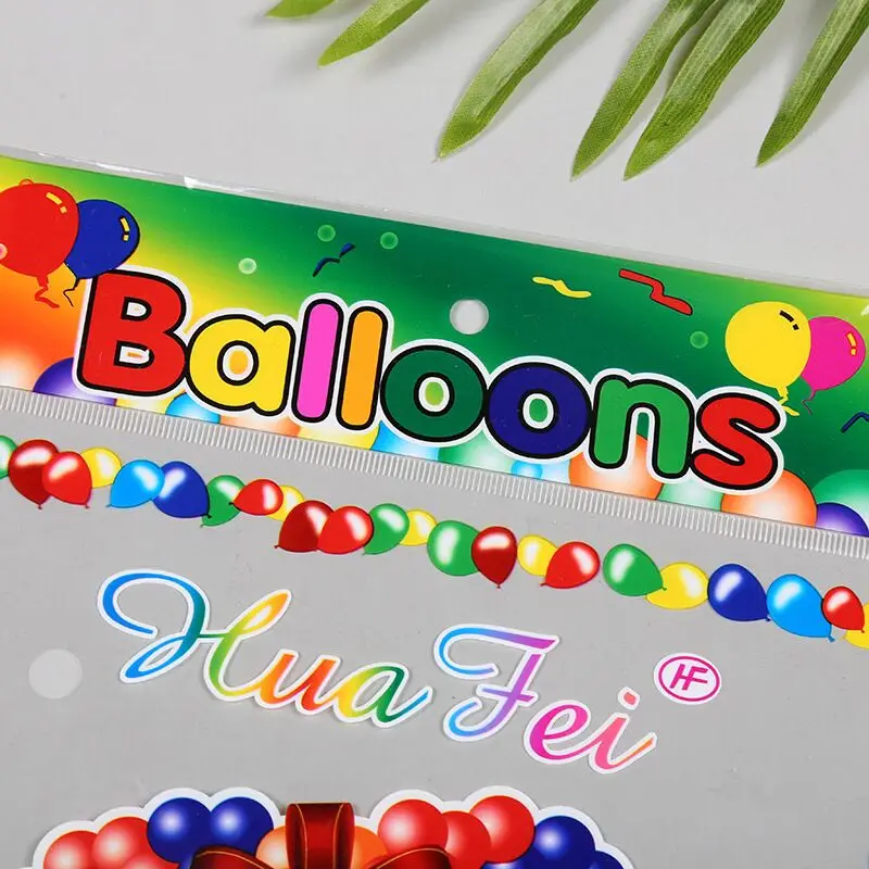 laminated ziplock plastic balloon packaging bag size 22*30cm