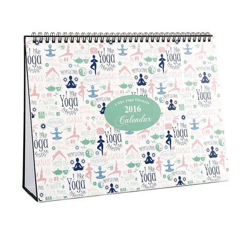 Модный дизайн дешевый школьный простой спиральный Настольный календарь на заказ