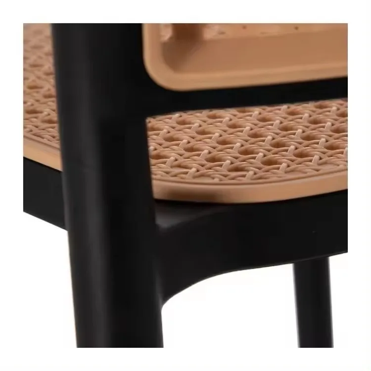 Simple Classic Design Outdoor Restaurant Cafe Bistro Chair Plastic Rattan Dining Room Chairs
