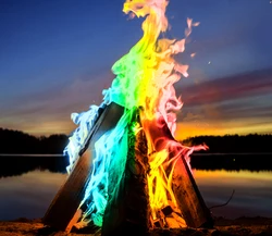 Mystical Fire For Camping Much Long Colorful Magic Fire outdoor and indoor colour Change Color Flame Fire For Halloween