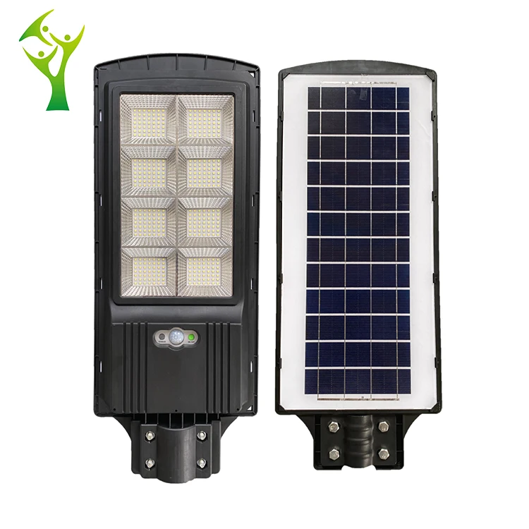 SHENHONG New Lampadaires All In One Black Waterproof Outdoor Road 100 200 300 W LED Solar Streetlight