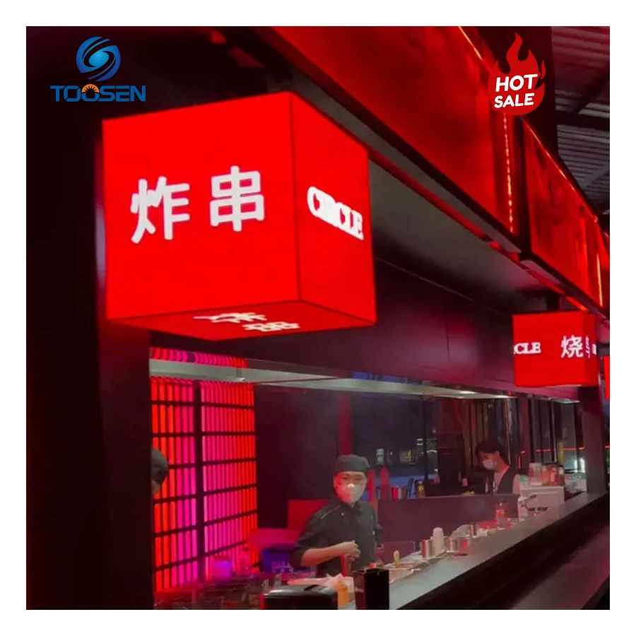 Factory Custom Size P3 Full Color Indoor HD 3D LED Cube Multi-faceted Cube Waterproof Rotating Magic Creative Cube LED Display