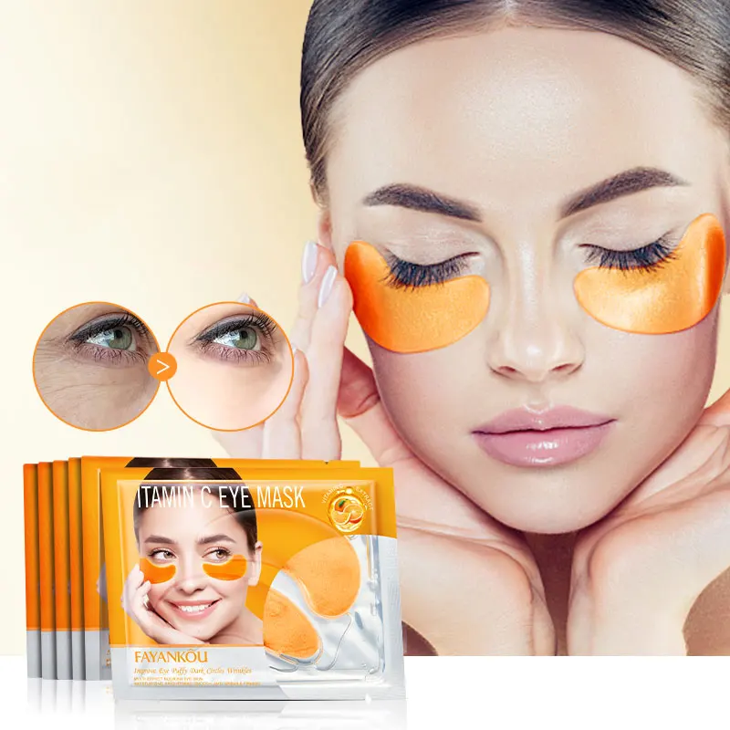 OEM ODM FAYANKOU Private Label Eye Mask Vitamin C eye mask  Moisturizing Nourish and Hydrate Mask Dry Brightening Anti Wrinkle