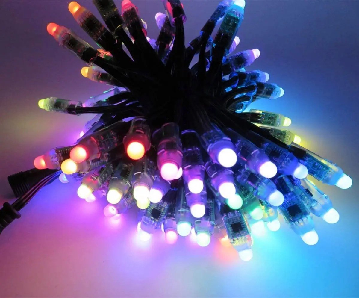  Хорошее качество ws2801 2811 1903 ic 5 мм 8 9 rgb пиксельный Светодиодный точечный