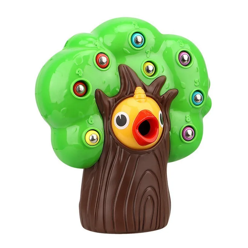2022 Hot Selling Woodpecker Catch and Feed Game Magnetic Woodpecker Catching Worms Game Toy Set Hungry Woodpecker Toy for Kids