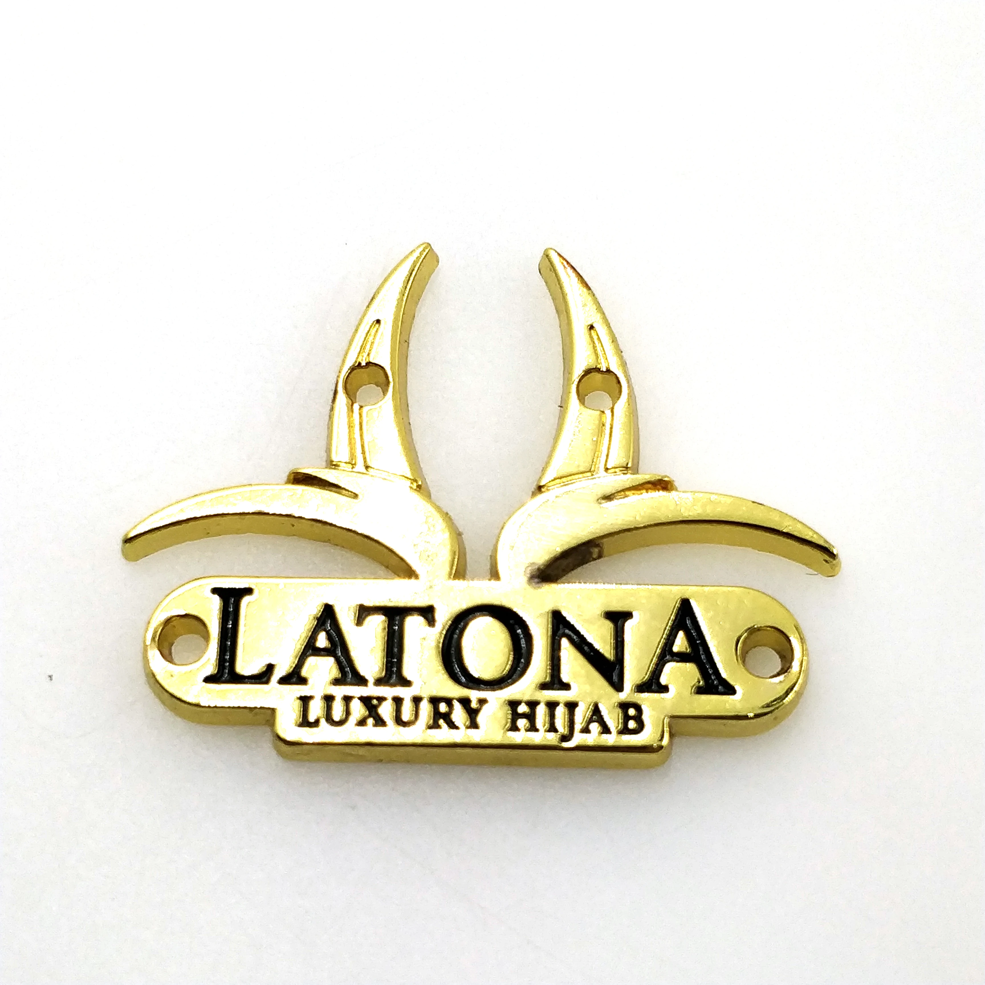 Пришивные этикетки для одежды дешевые пользовательские металлические дизайнерские с логотипом сумок