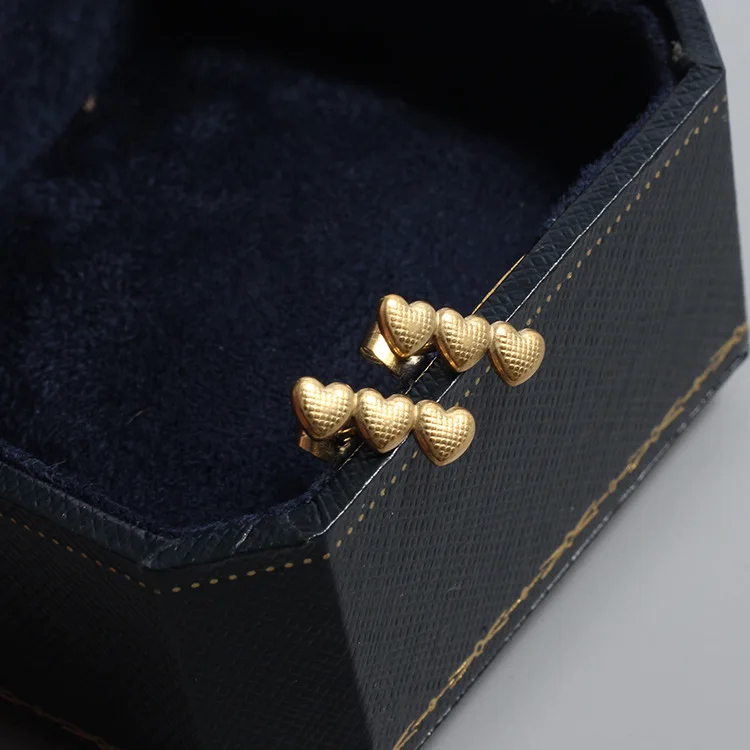 High End Waterproof Hypoallergenic Stainless Steel Women Jewelry 18 K Gold Plated Thick Curb Cuban Link Chain Earrings