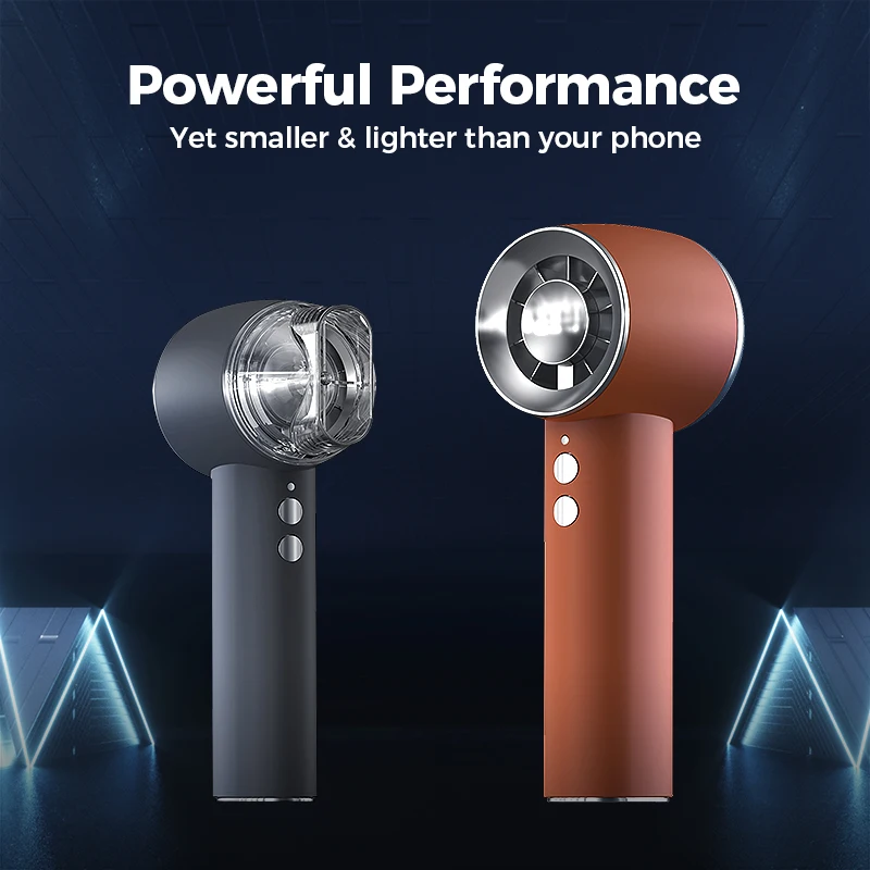 2024 Summer Novelty Gift Mini Small usb portable Fan high speed Hair dryer for Girls for Travel Outdoor Fan Candy Color Purple