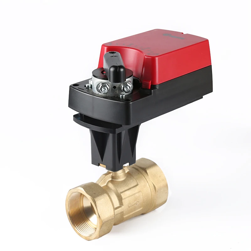 HVAC damper actuator with IP44 DN50 2-way valve
