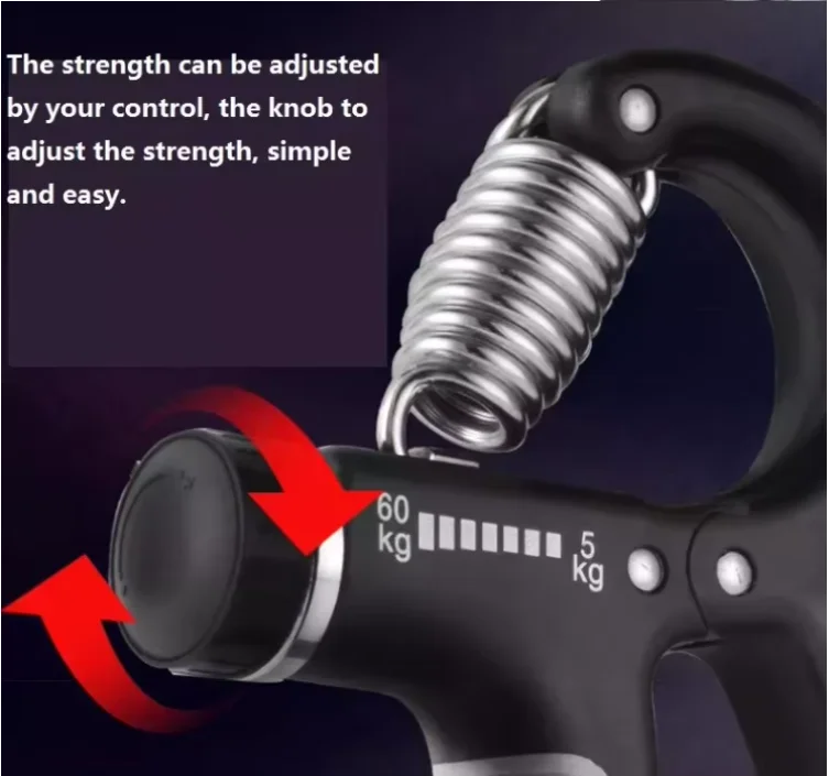 Strength trainer intensifier adjustable resistance hand grip strengthener finger massage area