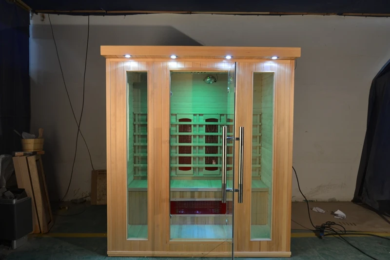 Large Size Indoor Infrared Sauna 4 Person Wood Infrared Sauna Room