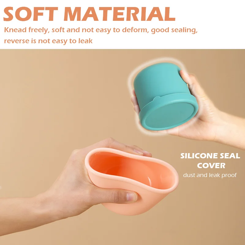 Silicone Food Storage Containers with Airtight Lids Nesting Meal Prep Microwave Safe Storage Bento Box for Lunch Fruits