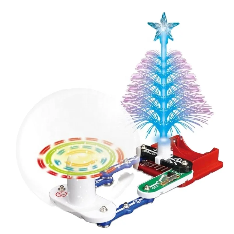 New Stem Toys DIy Miniature Toy Kids Educational Colorful Fan And Tree Electric Science Toys
