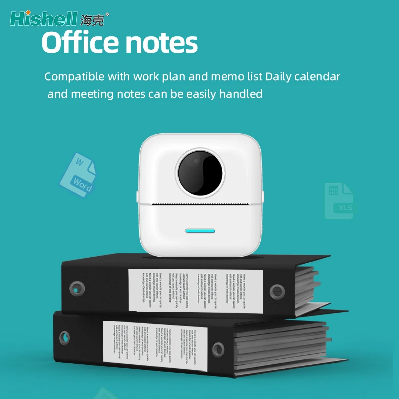 Wireless Portable Thermal Printer 57mm Documents Notes USB Mini Printer Device