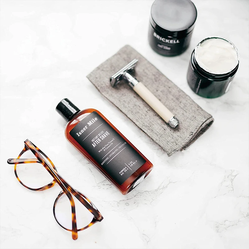 men beard shaving lotion vitamin E smoothing after shave gel