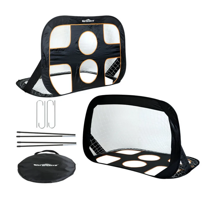 2 in 1 soccer goal  Hot Sale High Quality Folding Pop Up Mini Soccer Goal Training Net For Kids  game