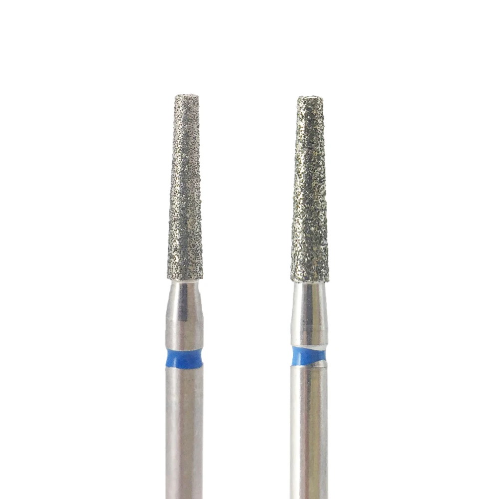 Flat end toenail cuticle work diamond taped nail drill bit