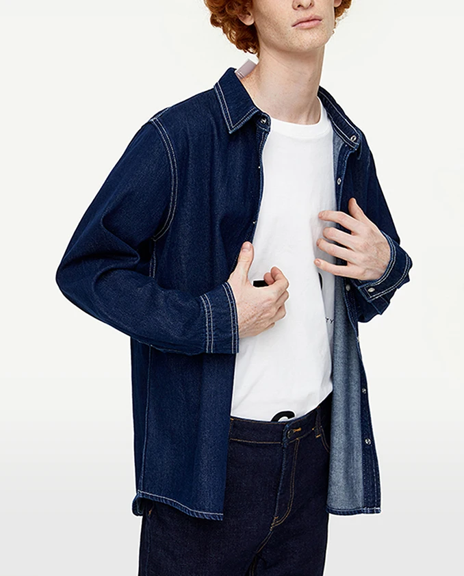 wholesale custom Cowboy shirt for men 100% cotton casual shirt