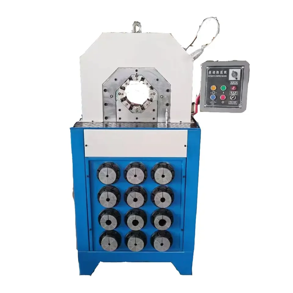High pressure ultra thin pipe hose crimping machine Automatic Ultra thin elbow fitting hydraulic hose flanging machine