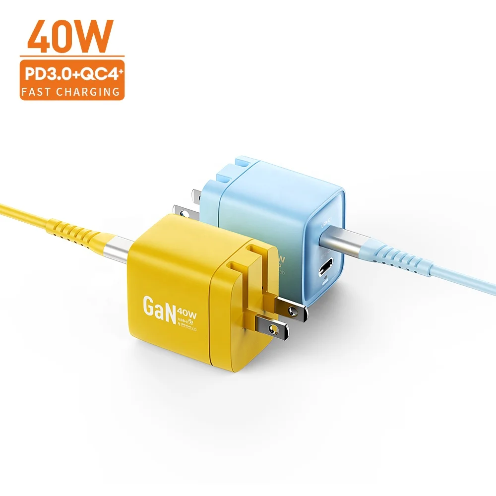 Vina Usb Charger Type C 2 In 1 Slim Travel Charger Pd Pps 20Watt 40Watt Walling Chargering Phones For Huawei