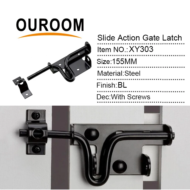 Galvanized Sliding Bolt Lock Heavy Duty Stainless Steel Door Tower Barrel Bolt