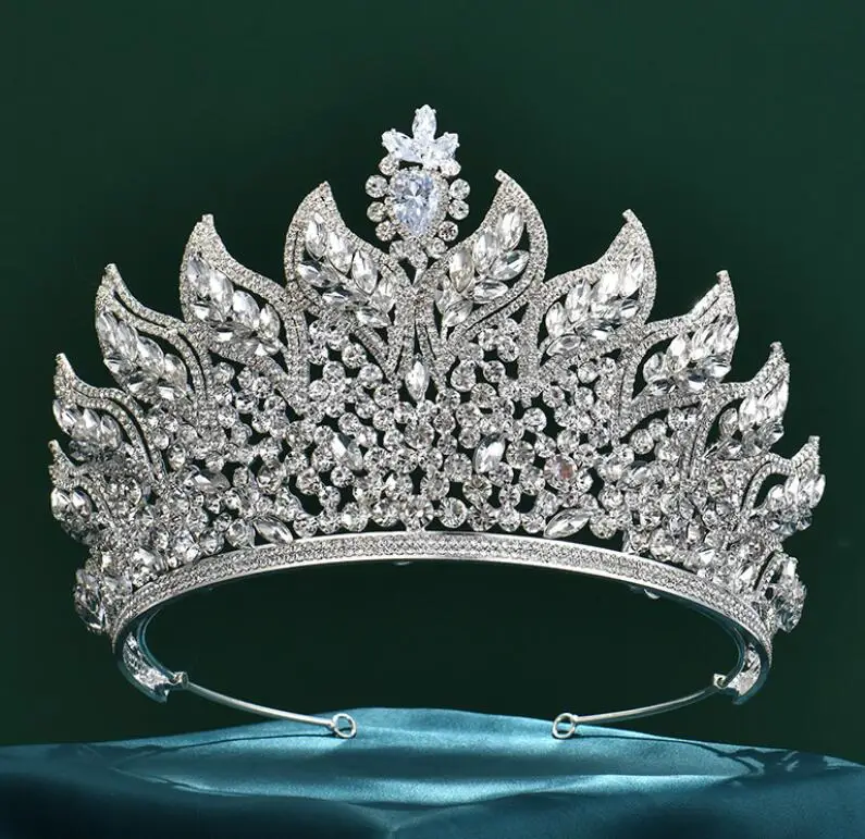 Cross-border Europe The United States High-end Luxury Zircon Design Wholesale Girls Tiaras And Crowns Cheap Tiara