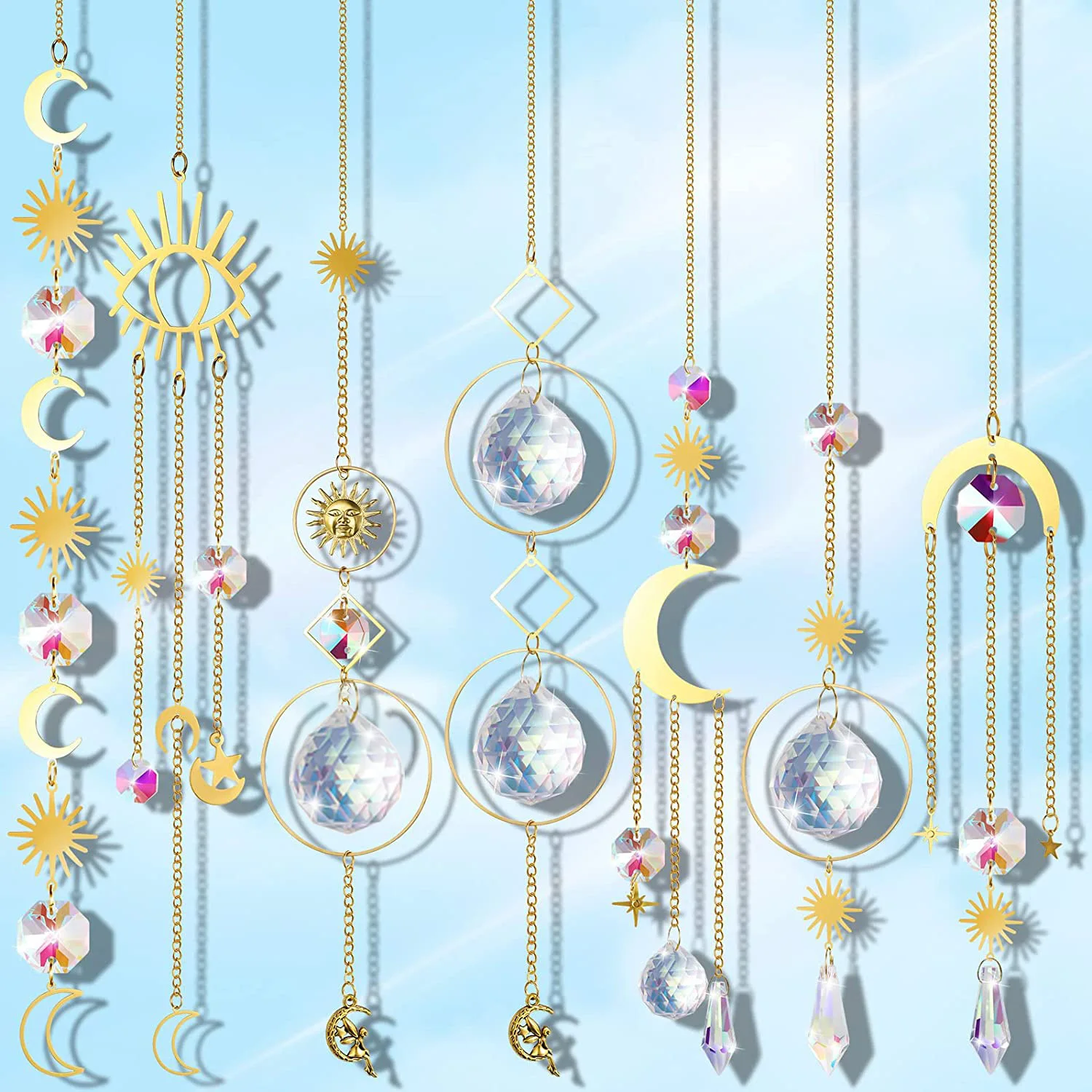 Wholesale high quartz k9 crystal sun catcher crystal sun catchers hanging suncatche for decoration