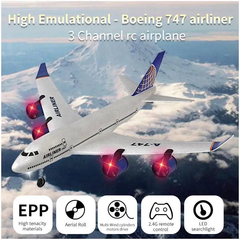 LONGXI 747 rc airplane 3-CH Foam rc model airplane electric plane remote control Jet rc glider toy for kid