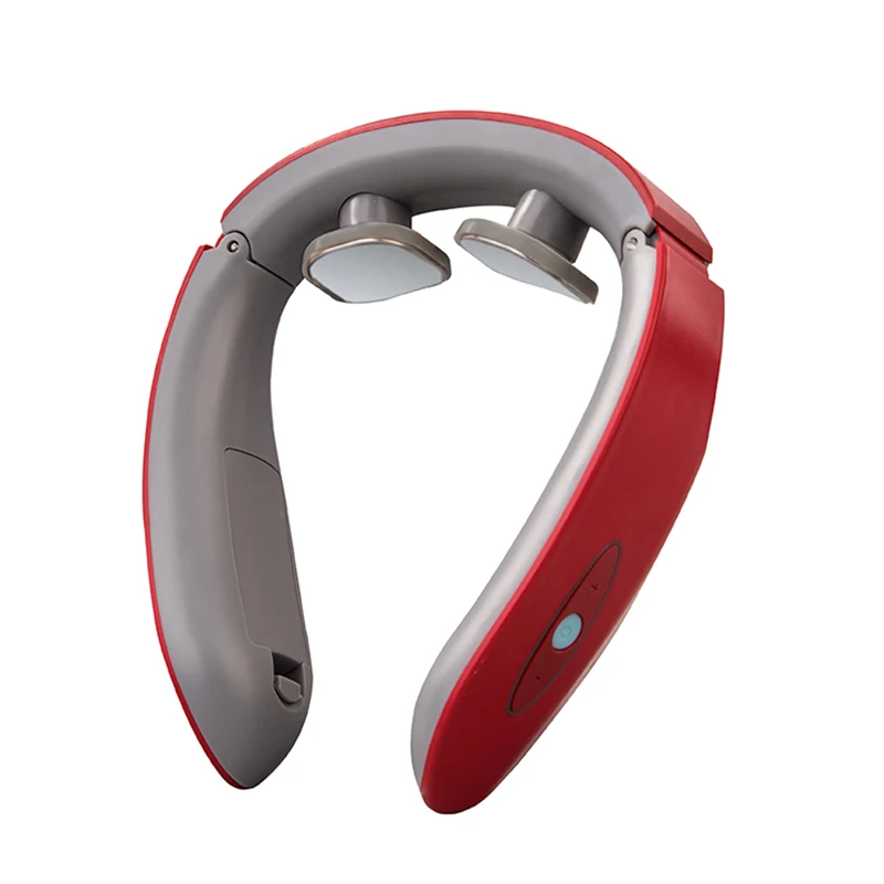 2022 Powerful Wireless Mini Electric Ems Neck Massager Intelligent Heating Electronic Smart Neck Massager