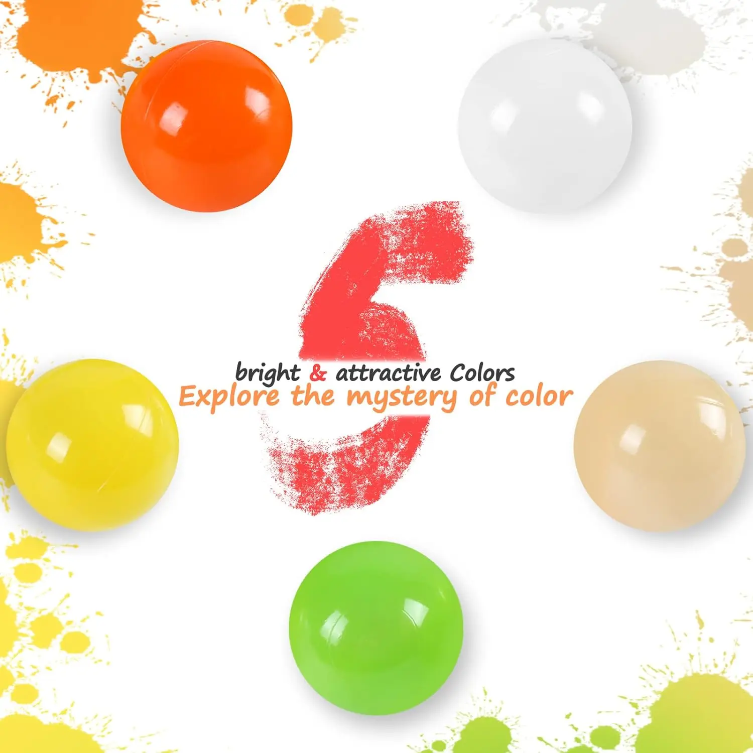 Colorful  kids plastic balls used for ballPit pool baby party accessories birthday decoration