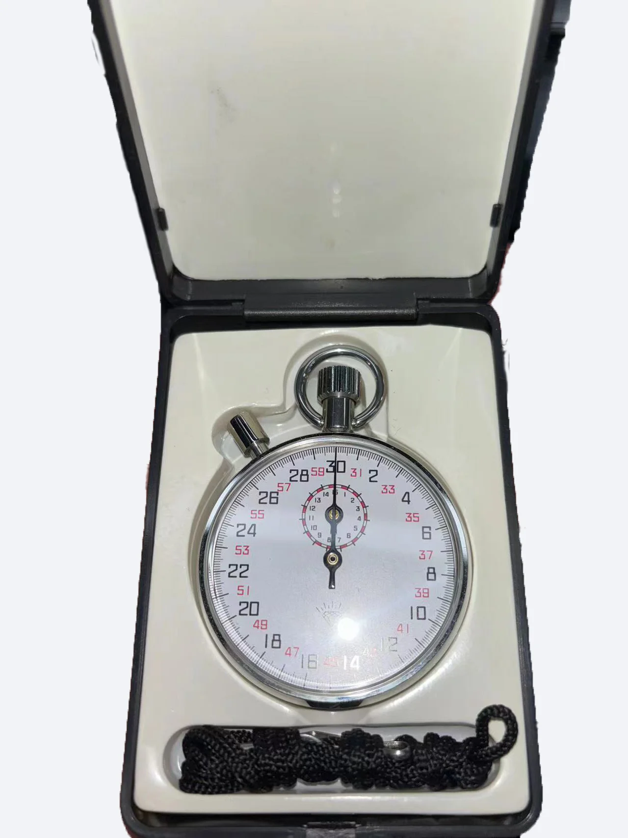 Professional Classic Portable Mechanical Stopawtch with Pause Function Laboratory Specific Mechanical Stopwatch
