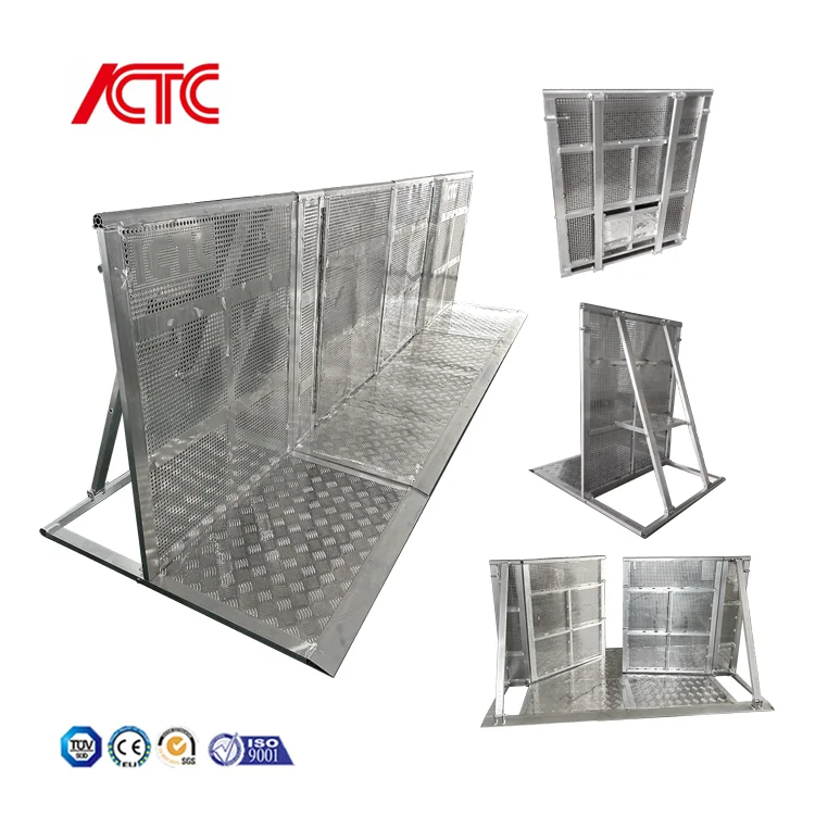 Folding Concert Aluminium Stage Construction Used folding Door Control Corner Crowd Barrier No reviews yet