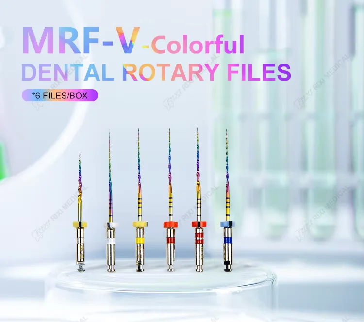 Dental Endodontics Reciprocating Rotary NITI Files 6pcs Heat Activated Root Canal Materials Oral Therapy Equipments Accessories