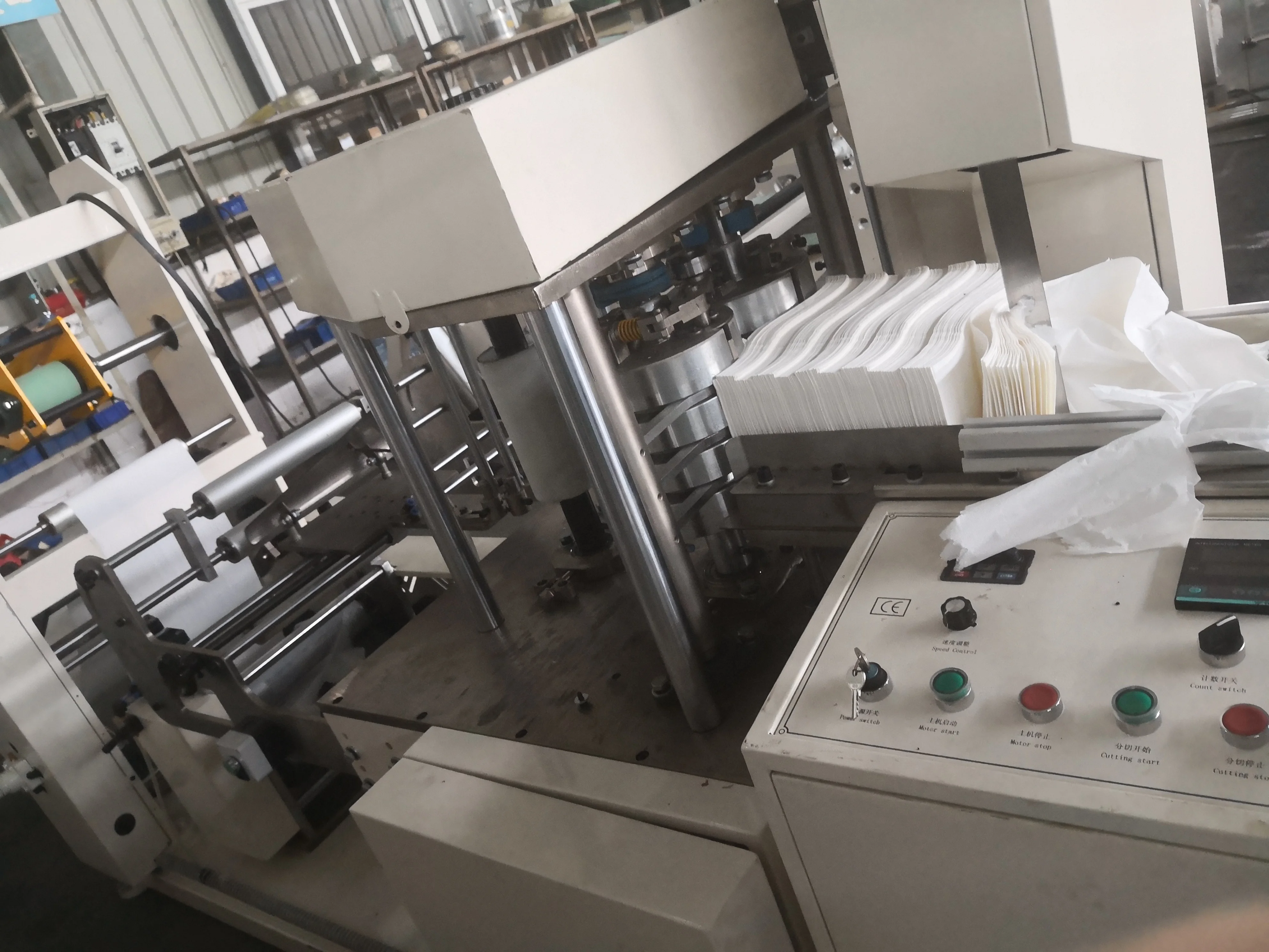 
New condition Small scale paper tissue printing folding full automatic napkin making machine 