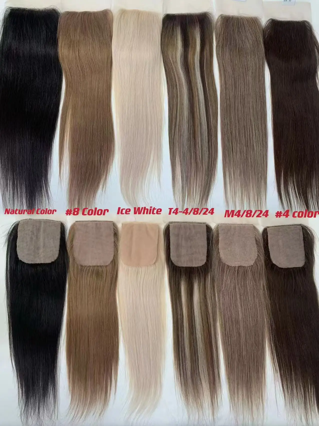 Ready To Ship Silk Base Closure European Russian Virgin Human Hair Mesh integration Lace Fabrics For Hair Loss Mesh For Hair