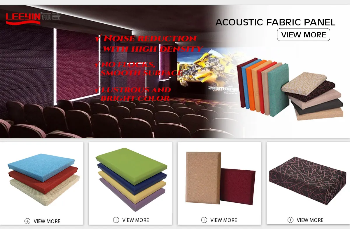 Leeyin cinema Fabric wall decoration covering interior wall sound isolation panels